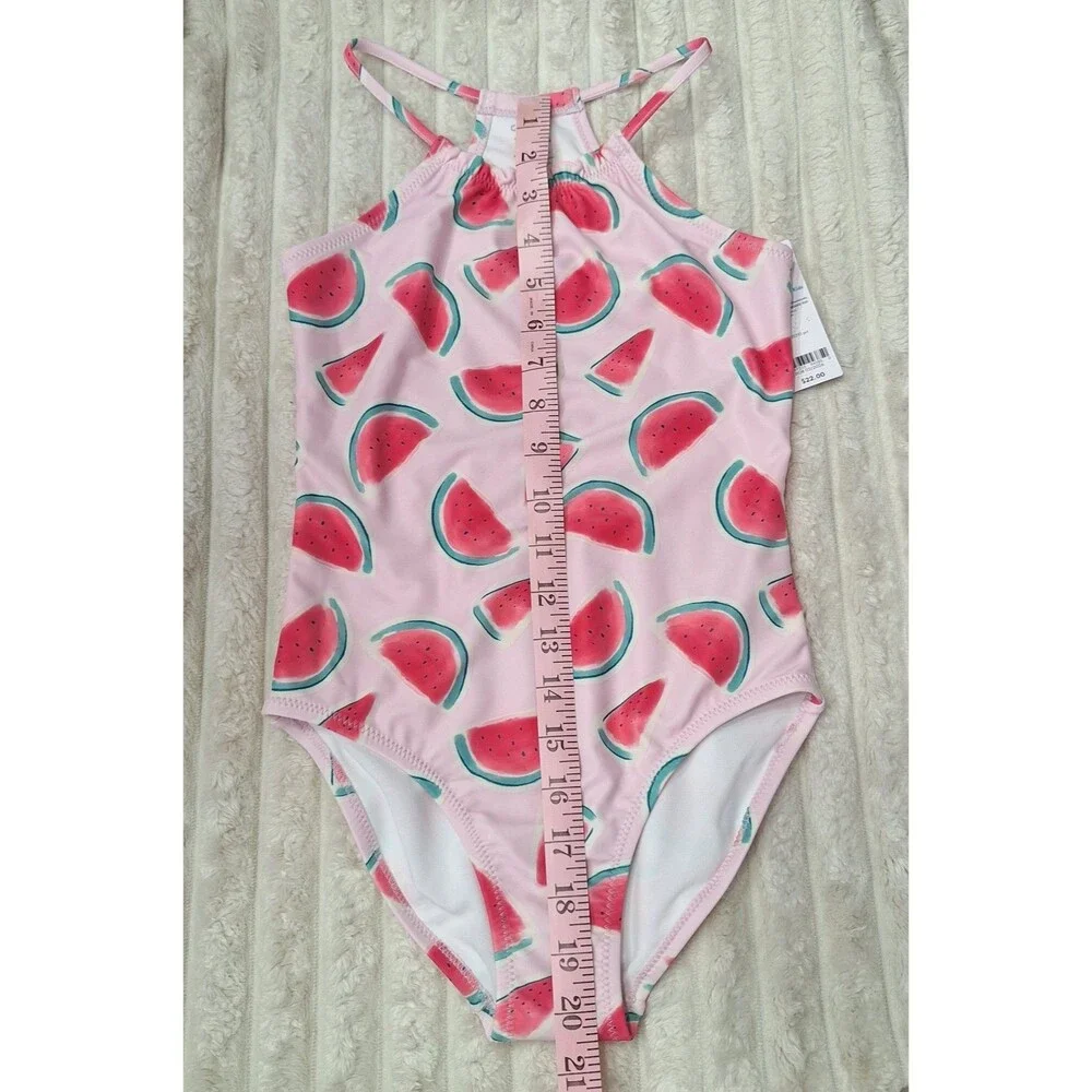 NWT carter's Girl's Cute Pink Watermelon One Piece Swimsuit UPF 50+ US Size 10